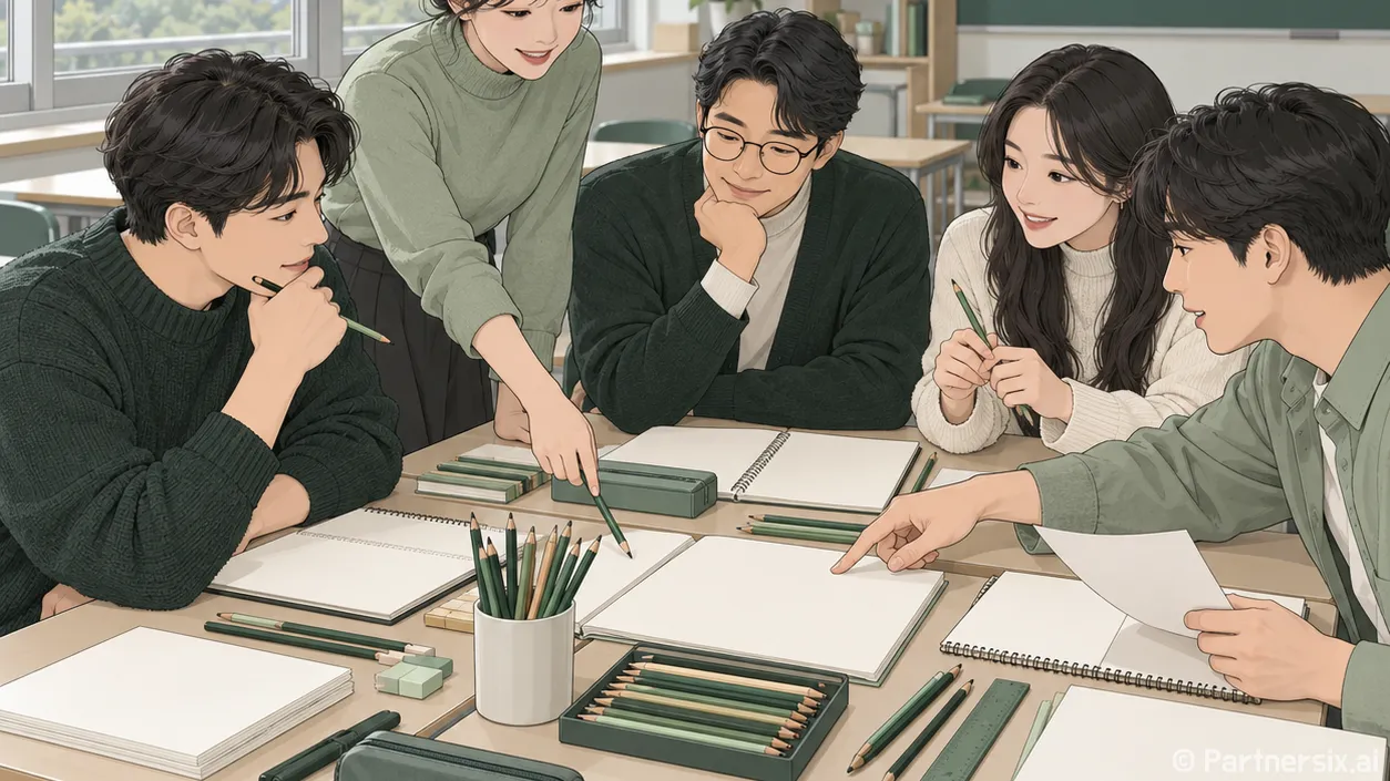 학용품 가격표 속 세금