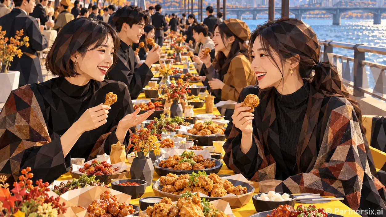 잠수교 400m 치킨 향연