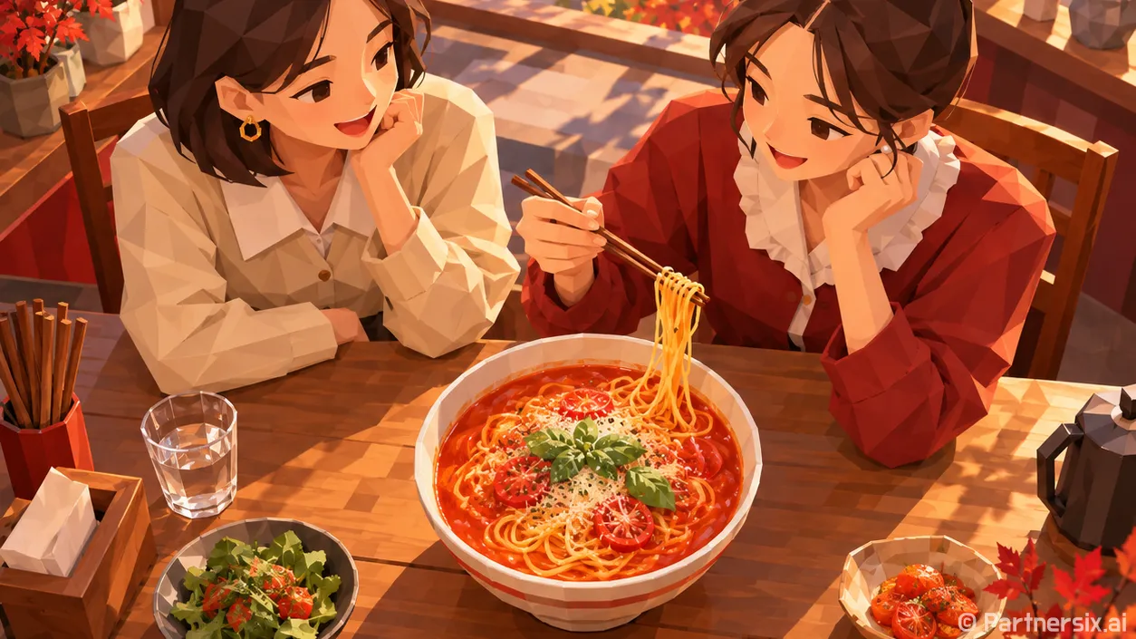 토마토와 라멘의 만남