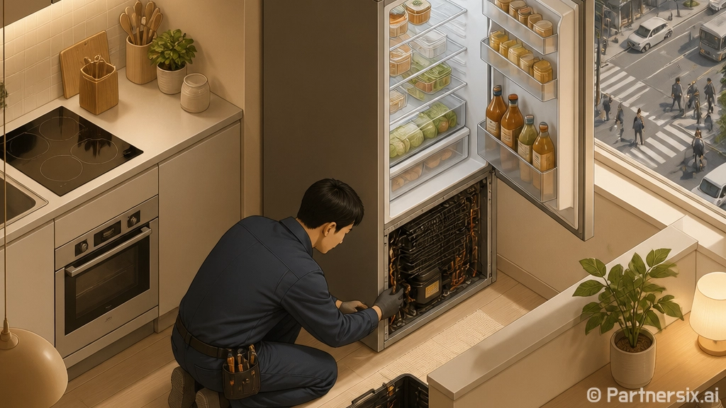 냉장고 수리, 기사…