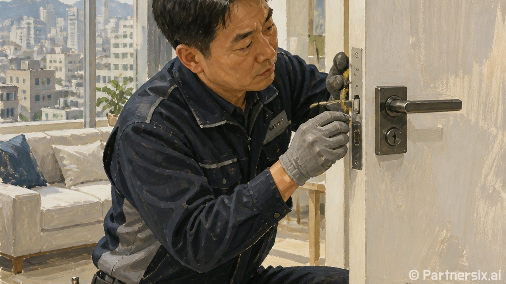 도어락 교체 시간,…