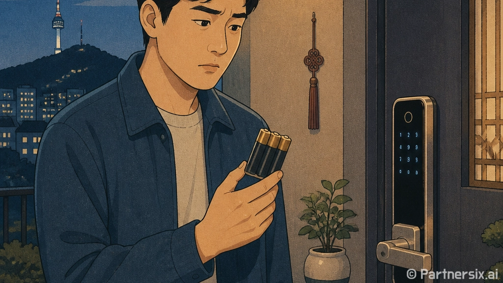 도어락 배터리 교체…