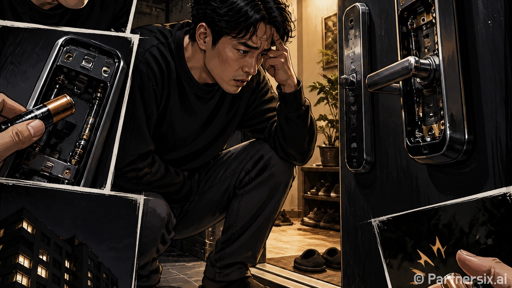 도어락 배터리 교체…