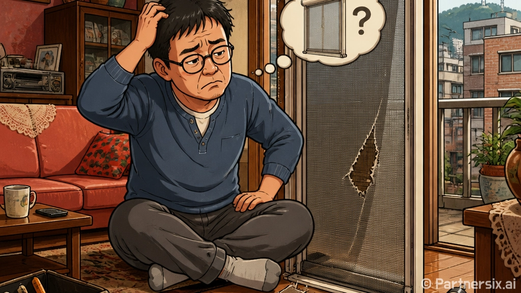 롤방충망 교체, 직…