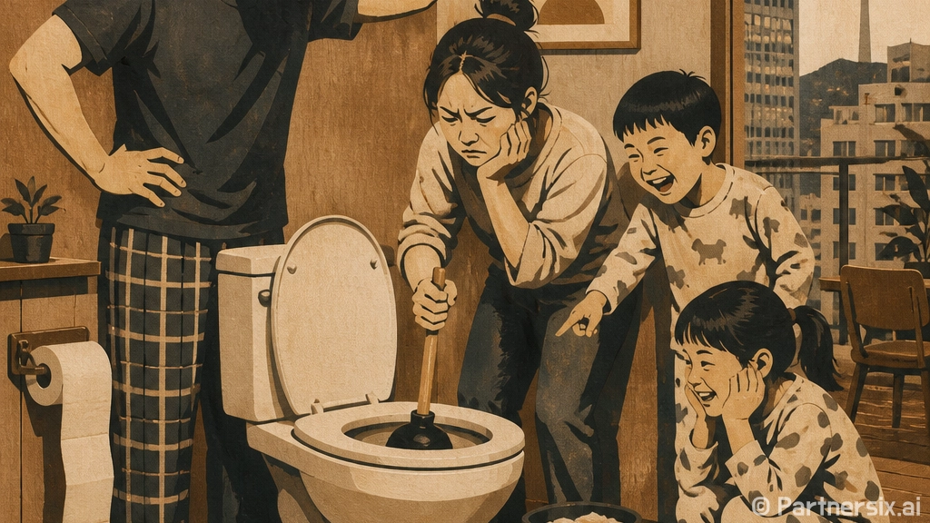 변기 막힘 해결, …