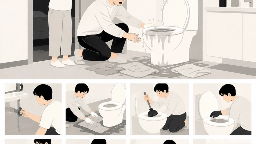 변기 막힘 해결 방…