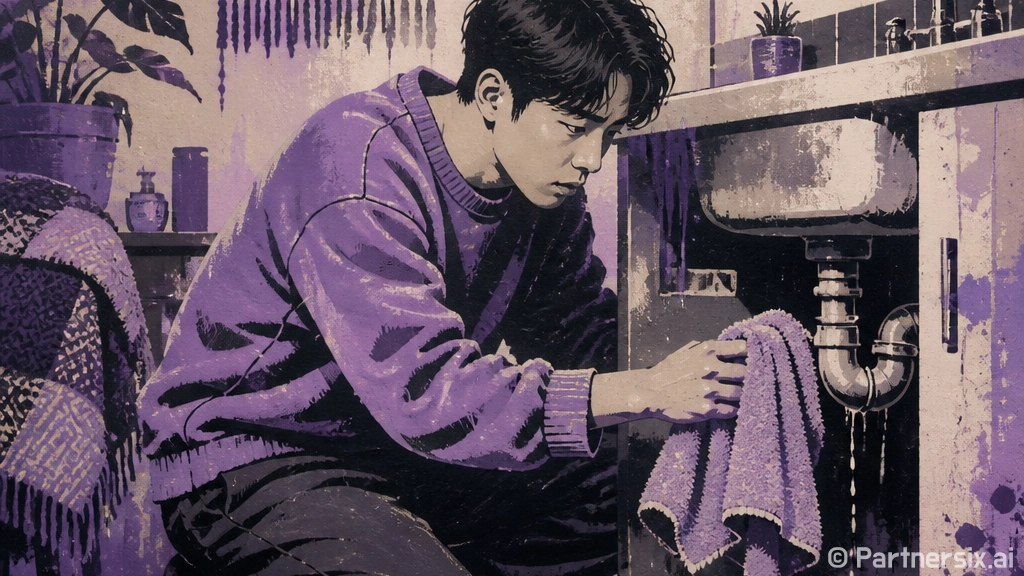 싱크대 누수, 집주…