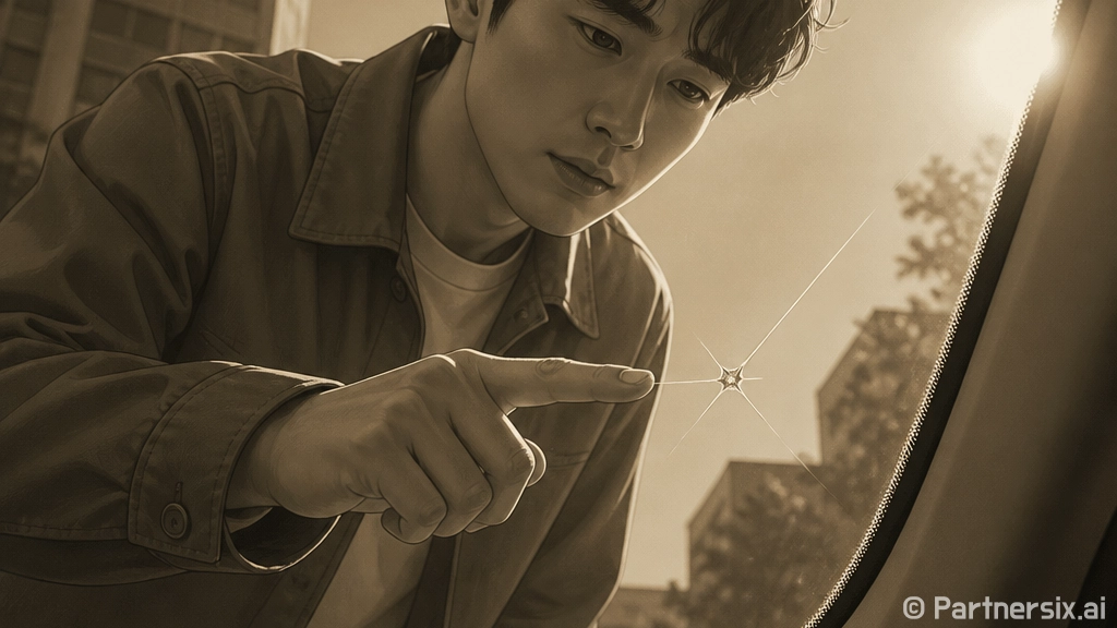 자동차 유리교체, 금만 갔는데 바로 바꿔야 할까요?