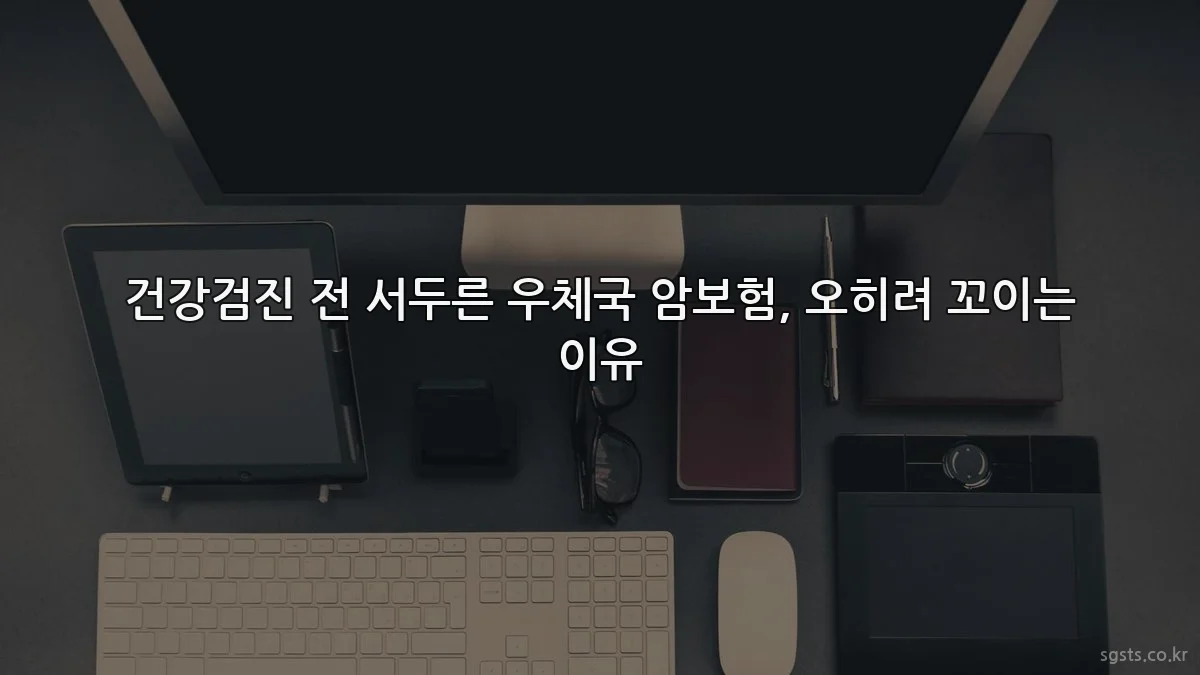 건강검진 전 서두른 우체국 암보험, 오히려 꼬이는 이유