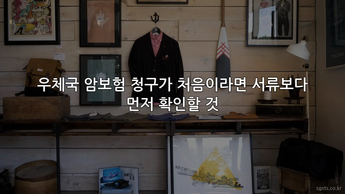 우체국 암보험 청구가 처음이라면 서류보다 먼저 확인할 것