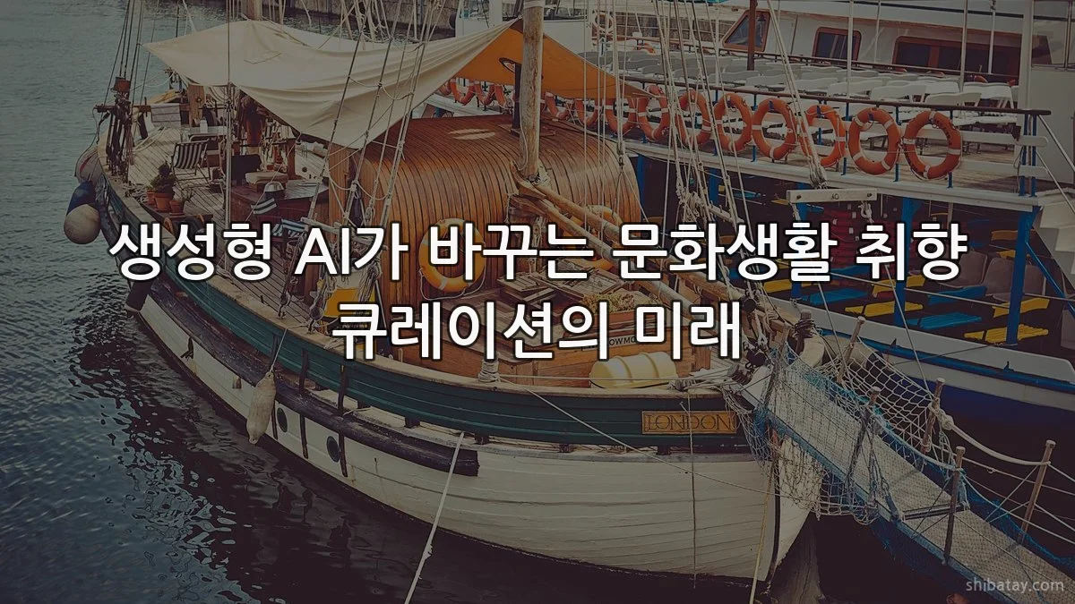 생성형 AI가 바꾸는 문화생활 취향 큐레이션의 미래