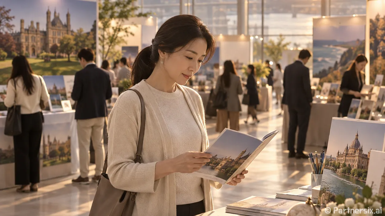 조기유학 박람회에서…