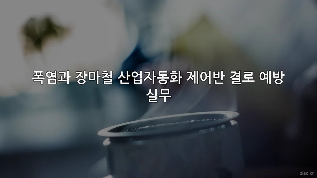 폭염과 장마철 산업자동화 제어반 결로 예방 실무