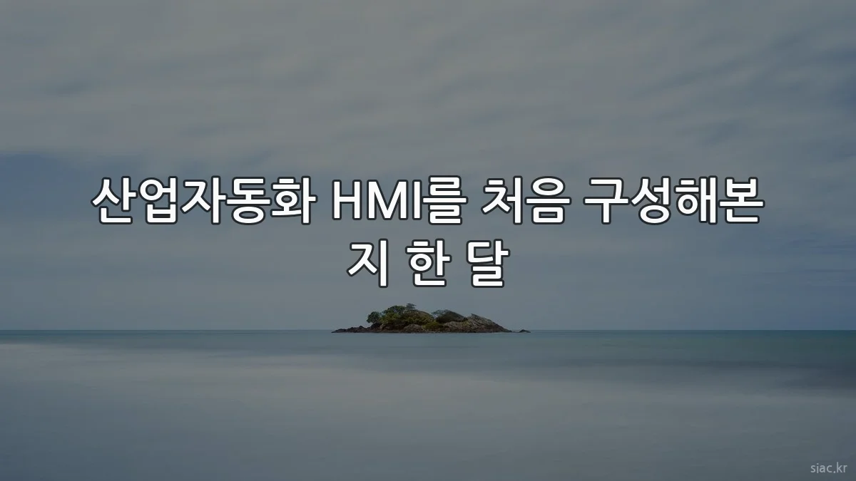 산업자동화 HMI를 처음 구성해본 지 한 달