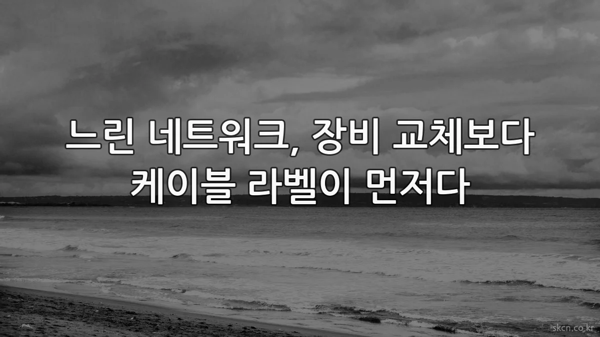 느린 네트워크, 장비 교체보다 케이블 라벨이 먼저다