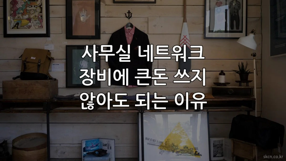 사무실 네트워크 장비에 큰돈 쓰지 않아도 되는 이유