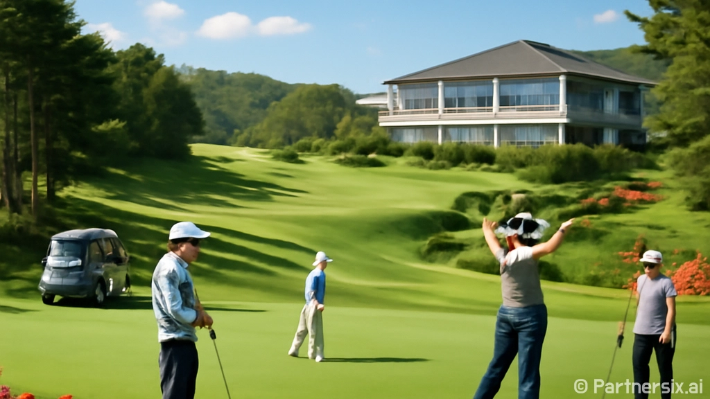 군자리cc에서 골프…