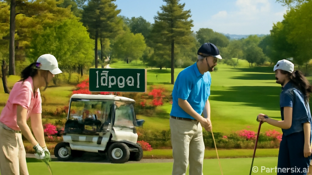 군자리CC에서 골프…