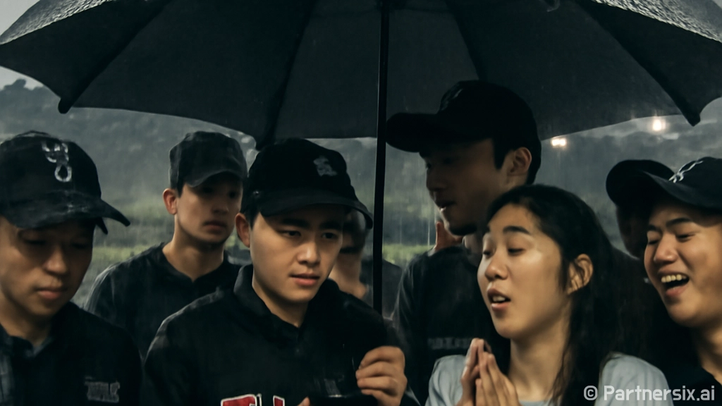 야구 경기 중 강우…