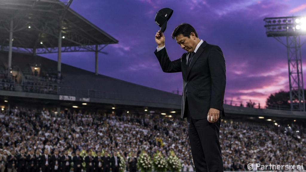 박찬호가 검은양복으로 시구했을 때, 공보다 먼저 던진 메시지