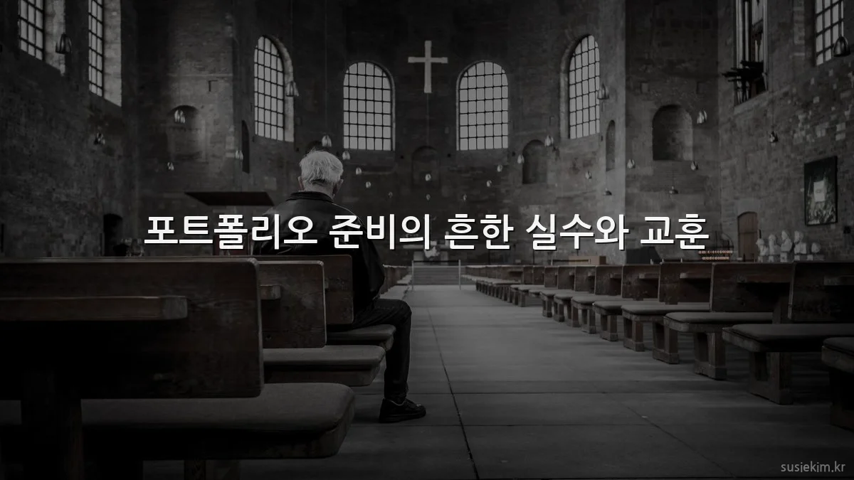 포트폴리오 준비의 흔한 실수와 교훈