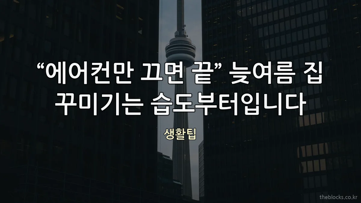 “에어컨만 끄면 끝” 늦여름 집 꾸미기는 습도부터입니다