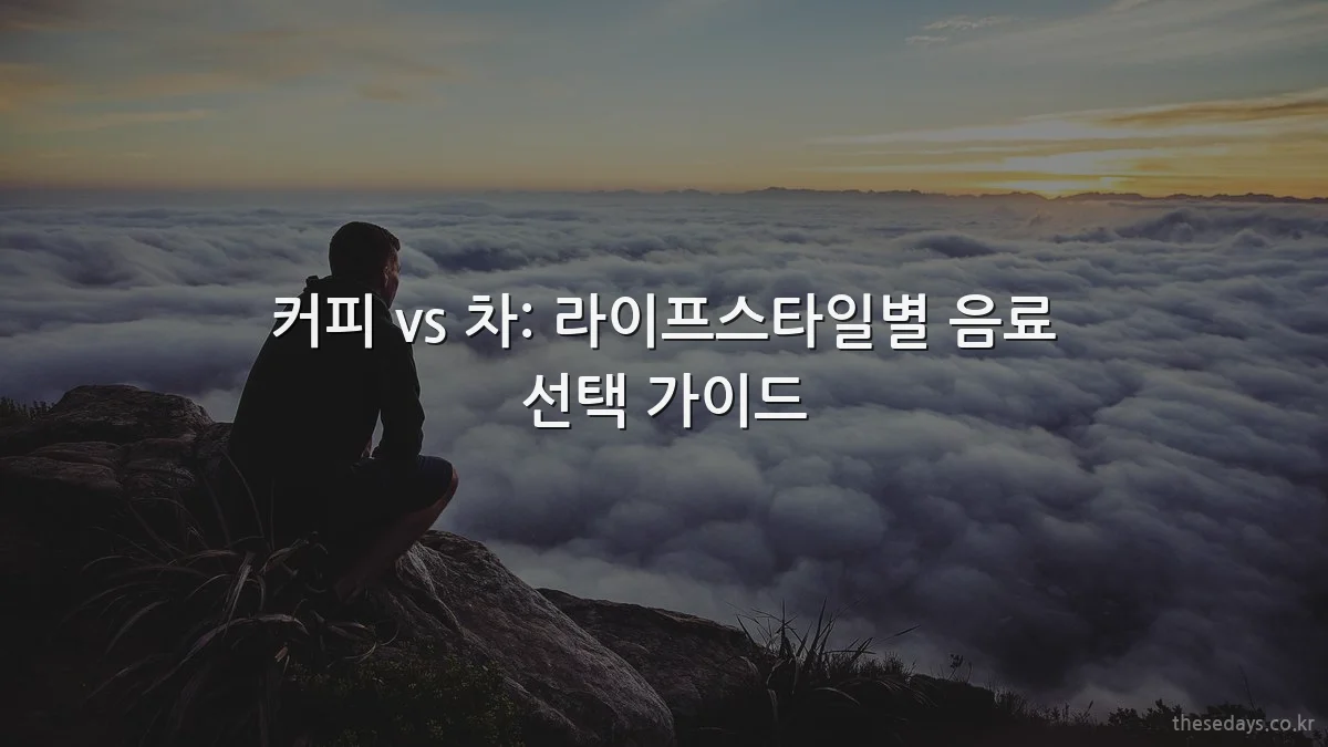 커피 vs 차: 라이프스타일별 음료 선택 가이드