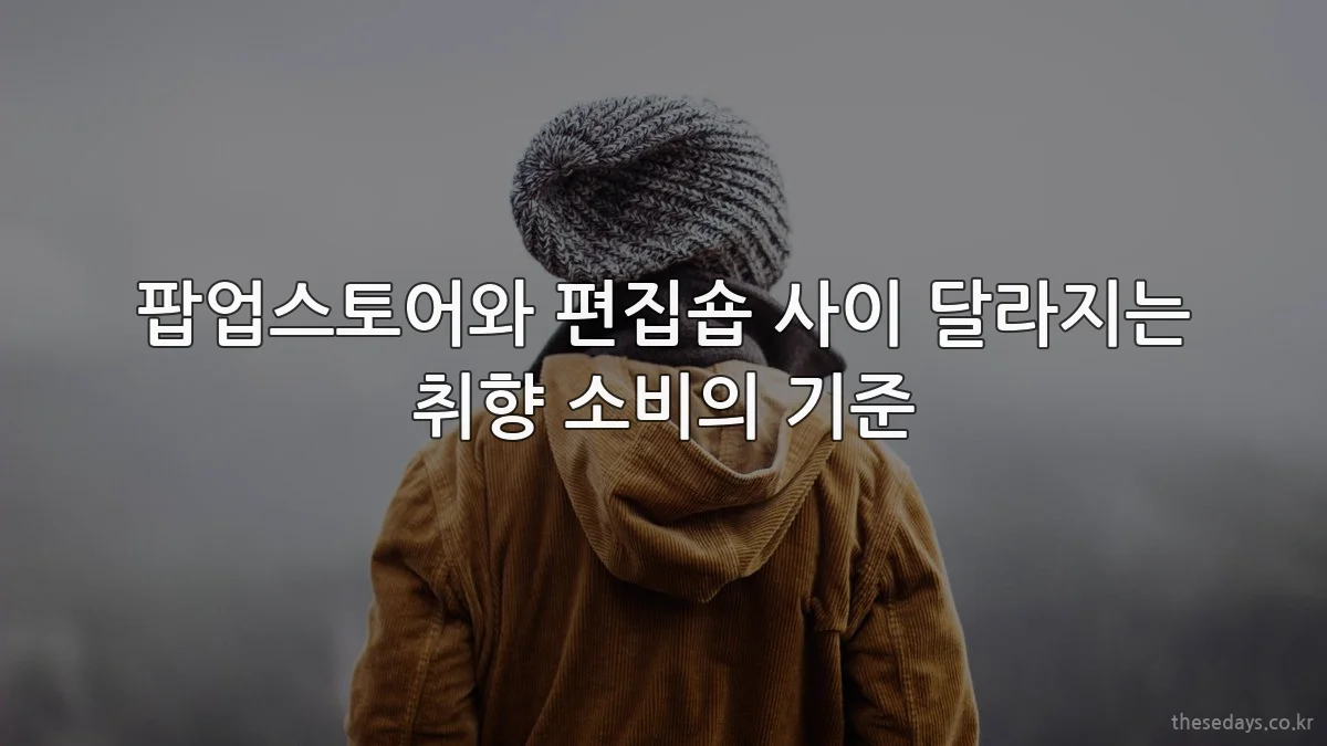 팝업스토어와 편집숍 사이 달라지는 취향 소비의 기준