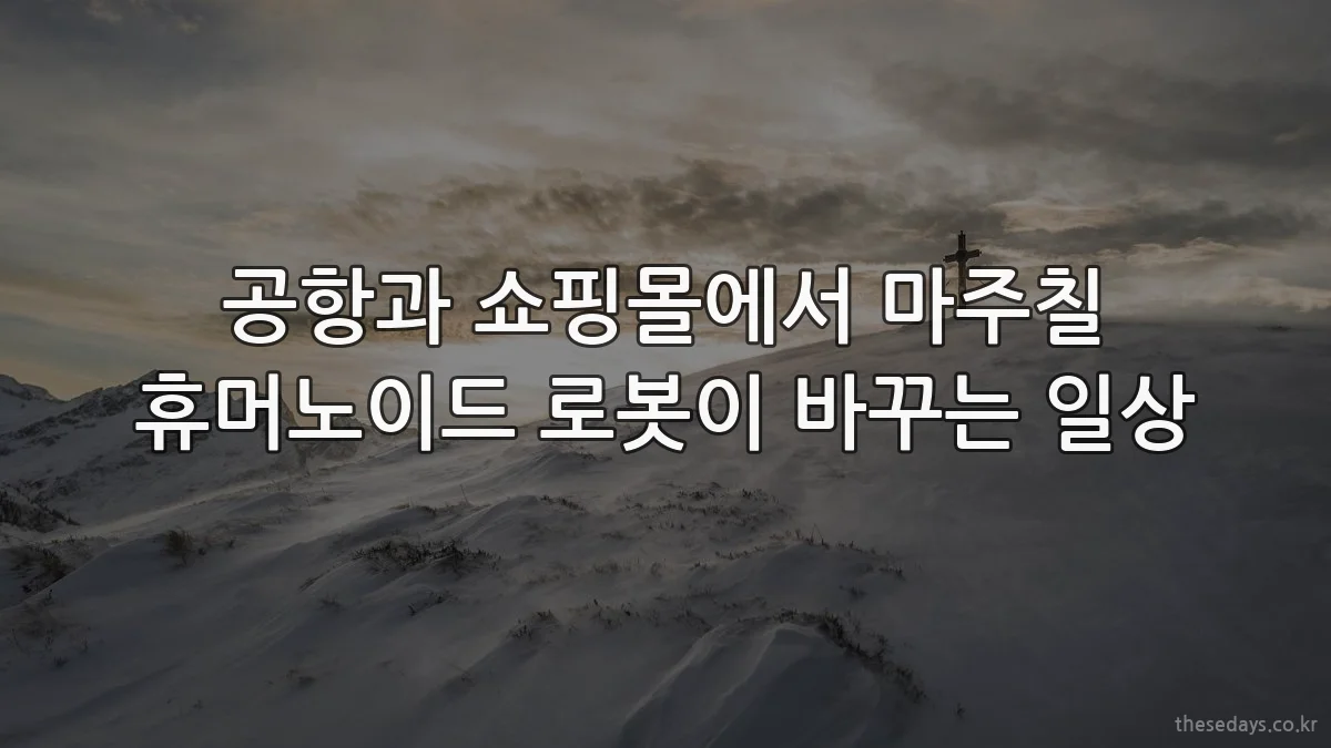 공항과 쇼핑몰에서 마주칠 휴머노이드 로봇이 바꾸는 일상