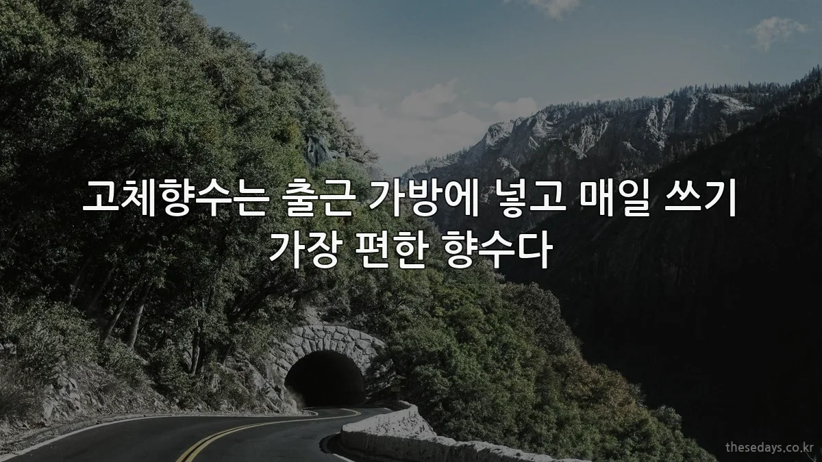 고체향수는 출근 가방에 넣고 매일 쓰기 가장 편한 향수다