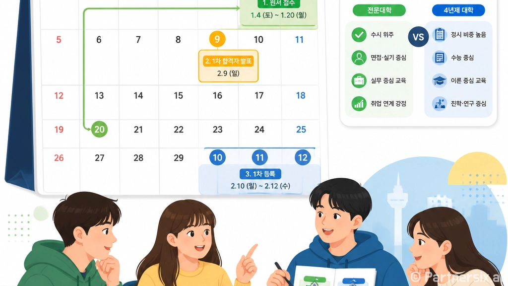 전문대정시 준비하는 방법, 일정부터 지원 전략까지 이렇게 잡으면 편해요
