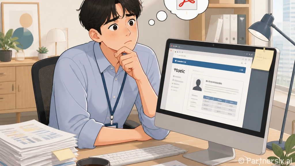 토익 성적표 PDF…
