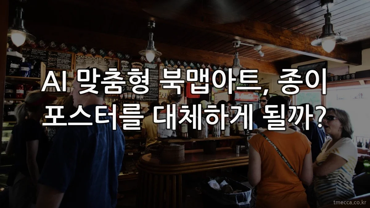 AI 맞춤형 북맵아트, 종이 포스터를 대체하게 될까?