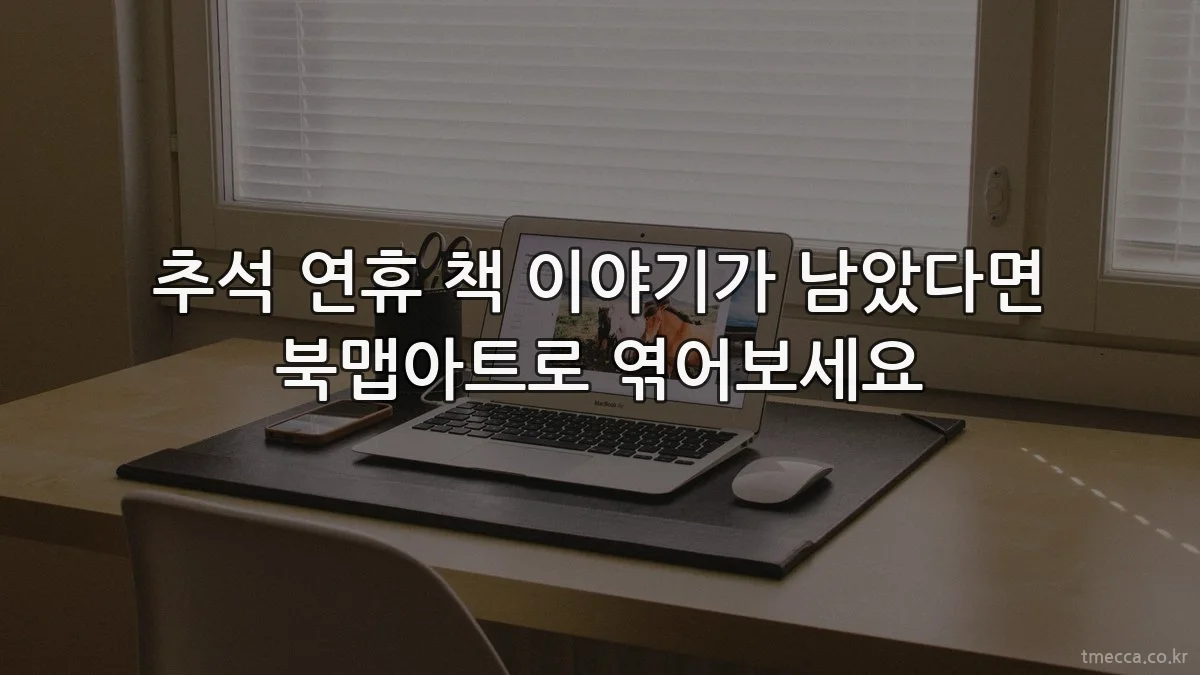 추석 연휴 책 이야기가 남았다면 북맵아트로 엮어보세요