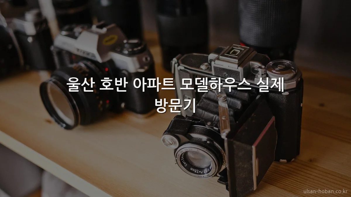 울산 호반 아파트 모델하우스 실제 방문기