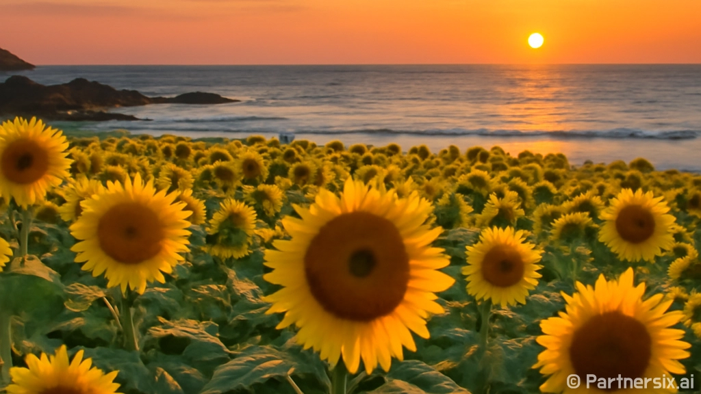 울산 슬도 해바라기…