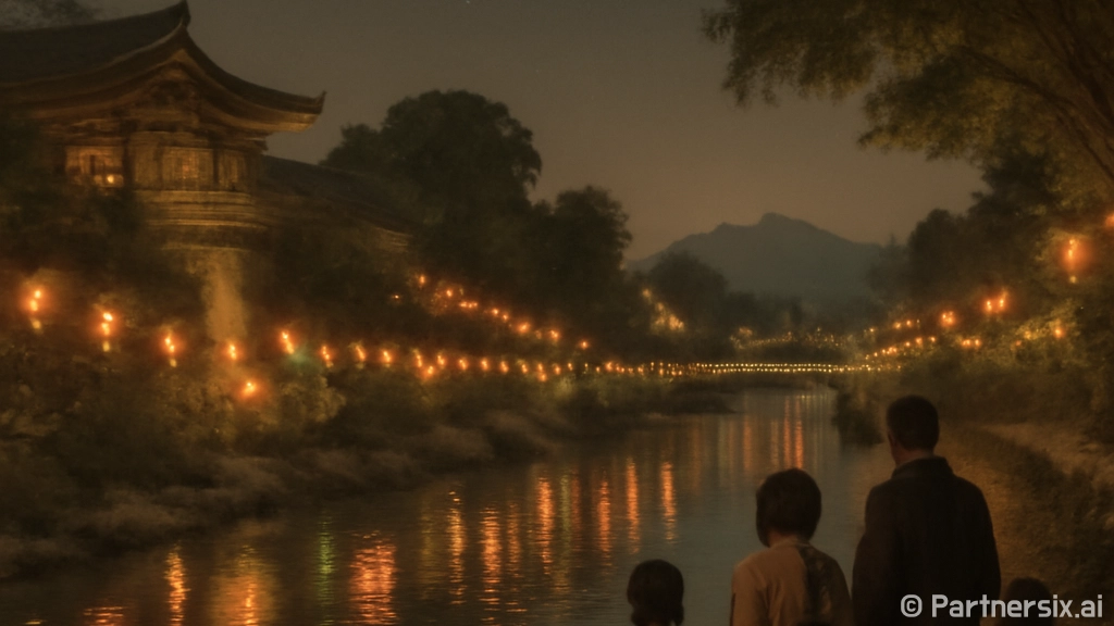 울산 호계천 야경,…