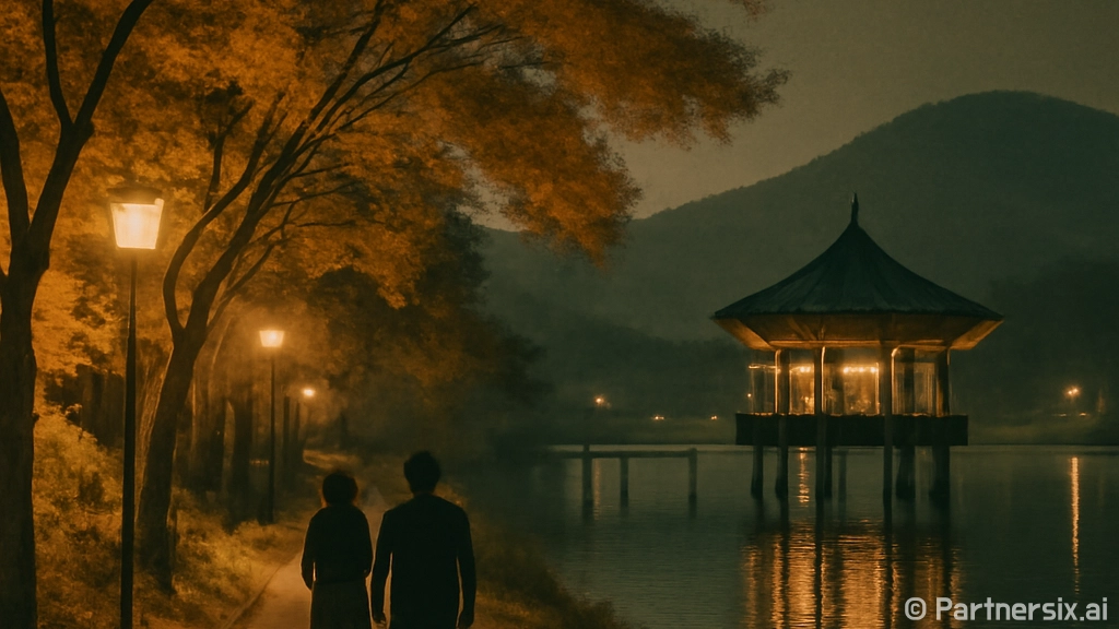 울산 가을밤 산책 …