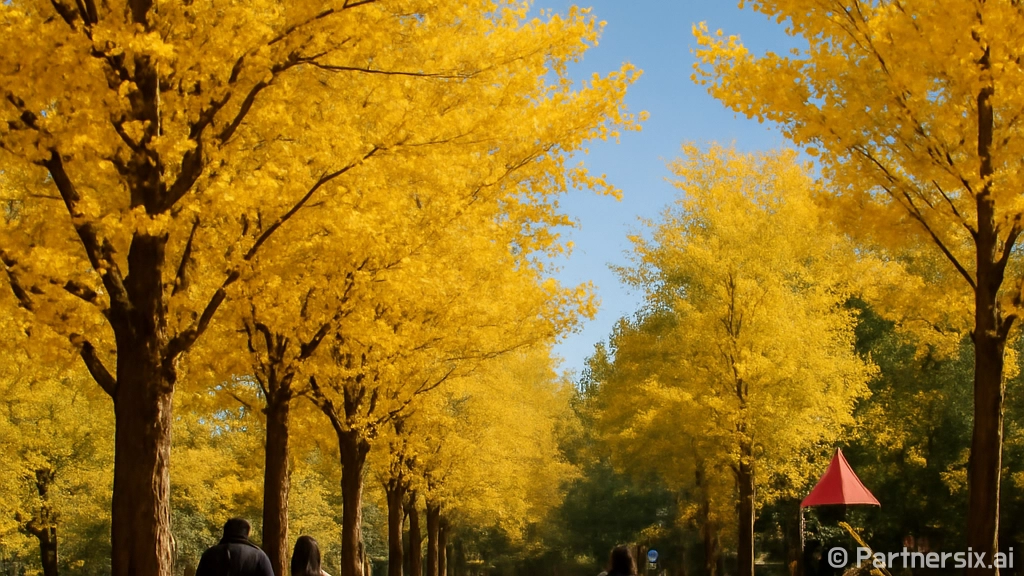 울산 가을, 은행나…