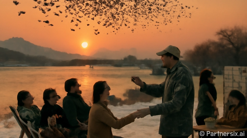 울산 태화강 겨울 …