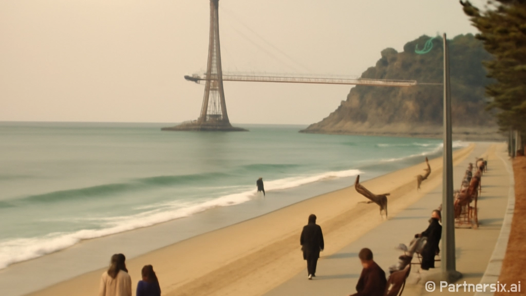 울산 진하해수욕장 겨울 바다의 매력