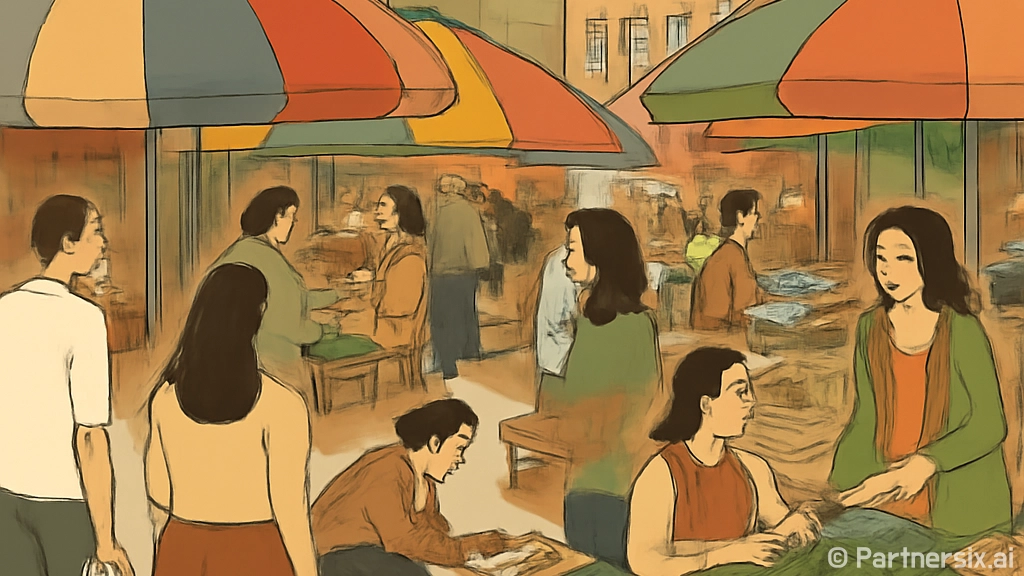 도심 속 활기찬 울…