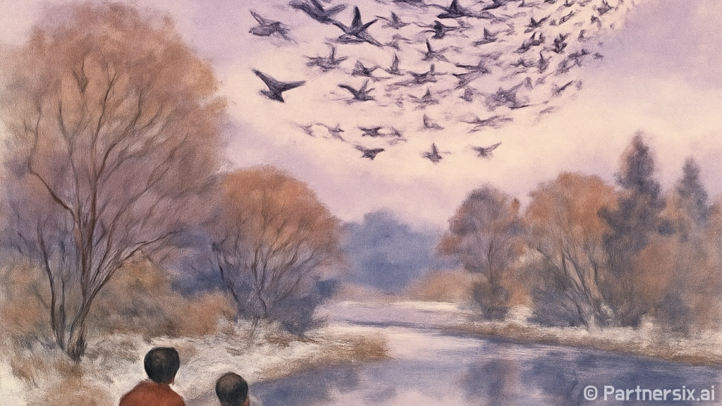 울산 태화강 떼까마귀 군무 명소