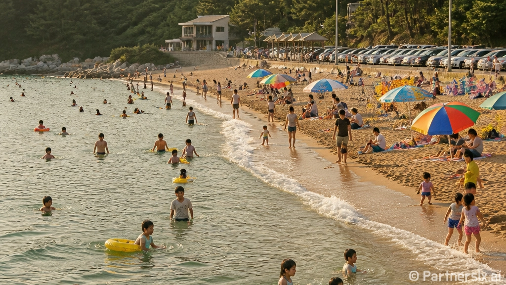 울산 진하해수욕장, 가족과 함께하는 물놀이 명소