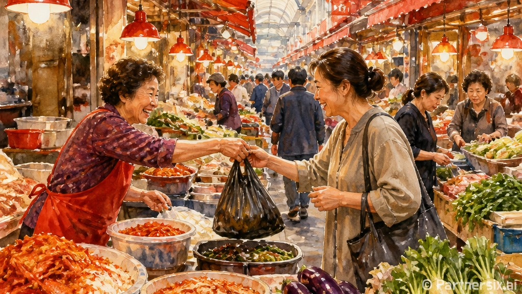 울산 신정시장 신선함과 맛의 향연