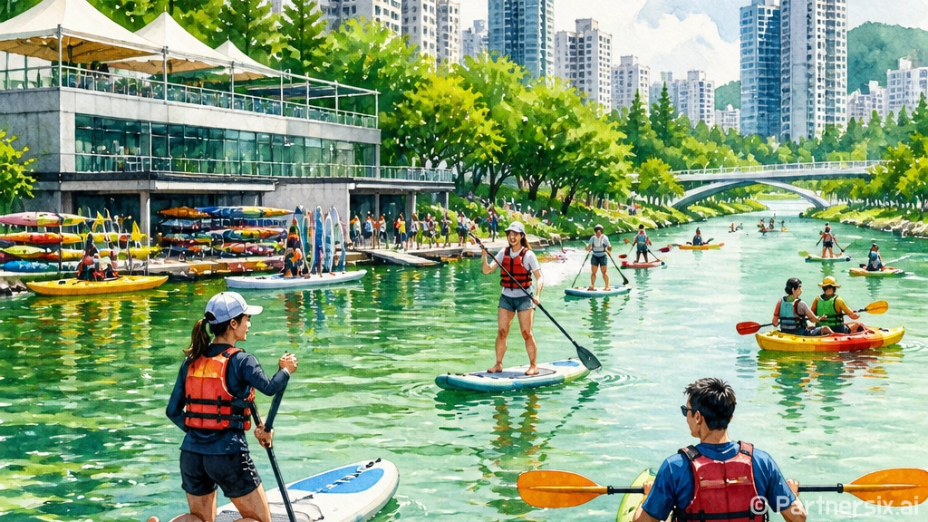 울산 태화강서 즐기는 무료 수상 레저