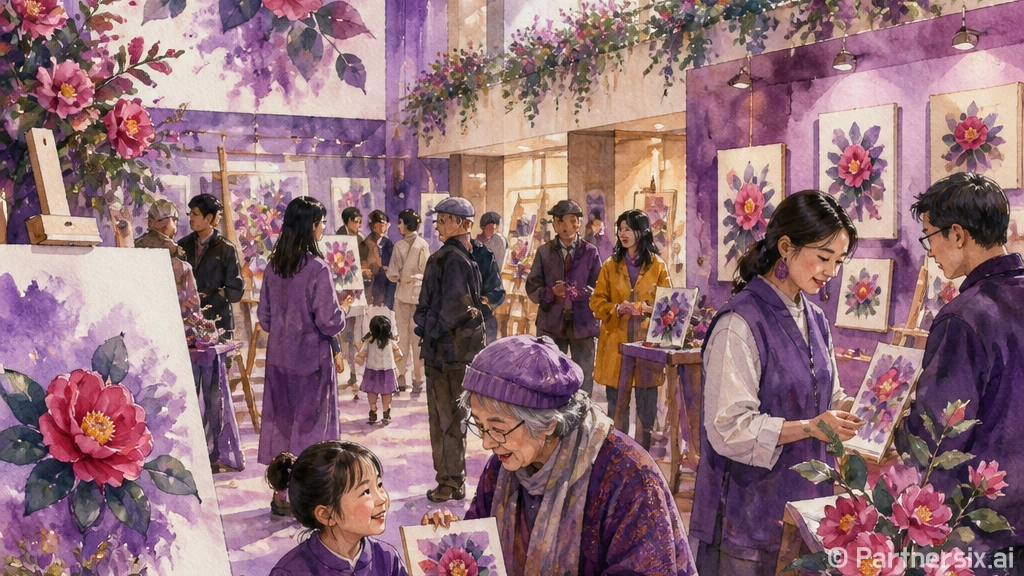 명덕생활문화센터 동백꽃 이야기 전시