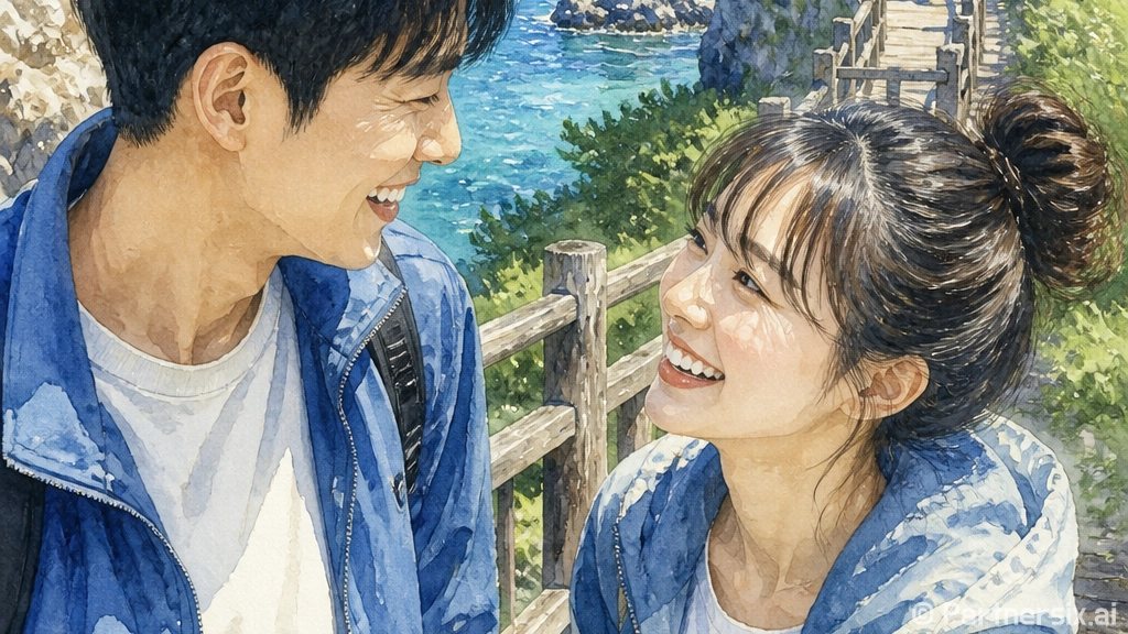 울산 아바타섬 명선도 야경과 소망길 산책