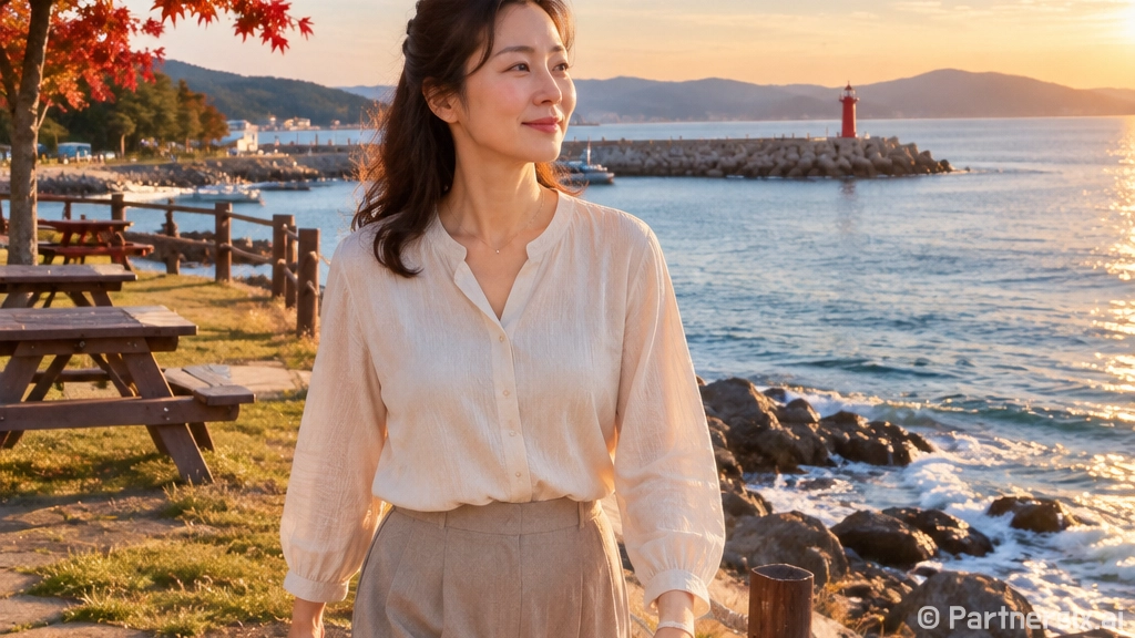 푸른 바다 품은 울산 주전 보밑항 산책