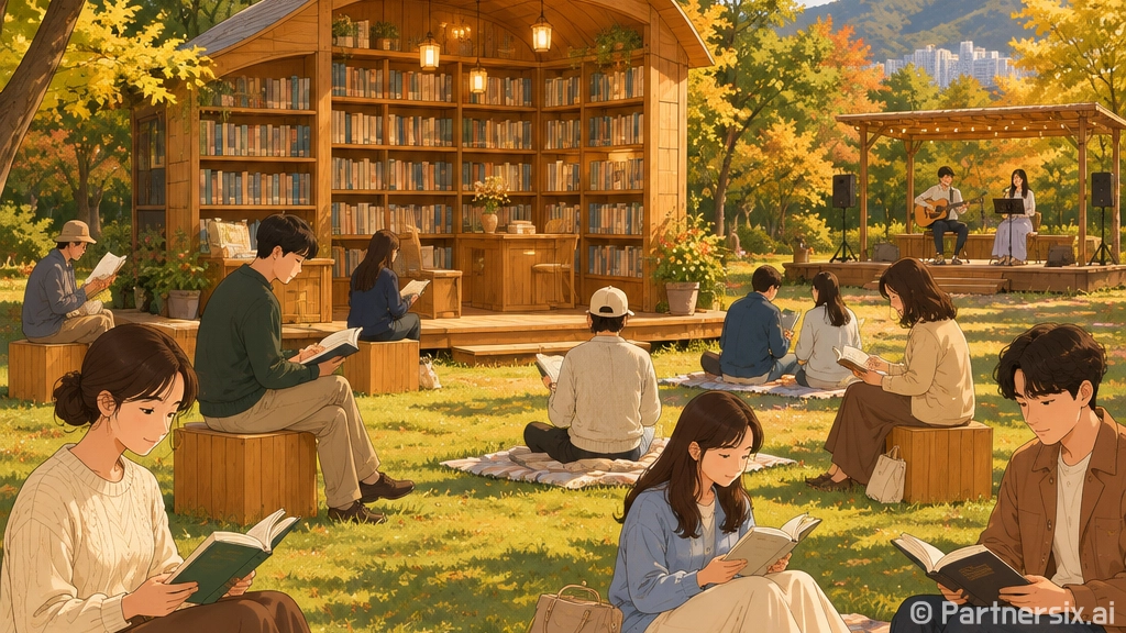 울산 북구 달빛야외도서관 매곡공원서 성황
